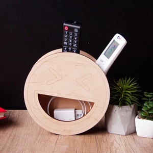 Wooden remote control caddy, Wooden remote control tidy box, Tv remote box for coffee table, Tv remote holder organizer desk, Tv remote tray