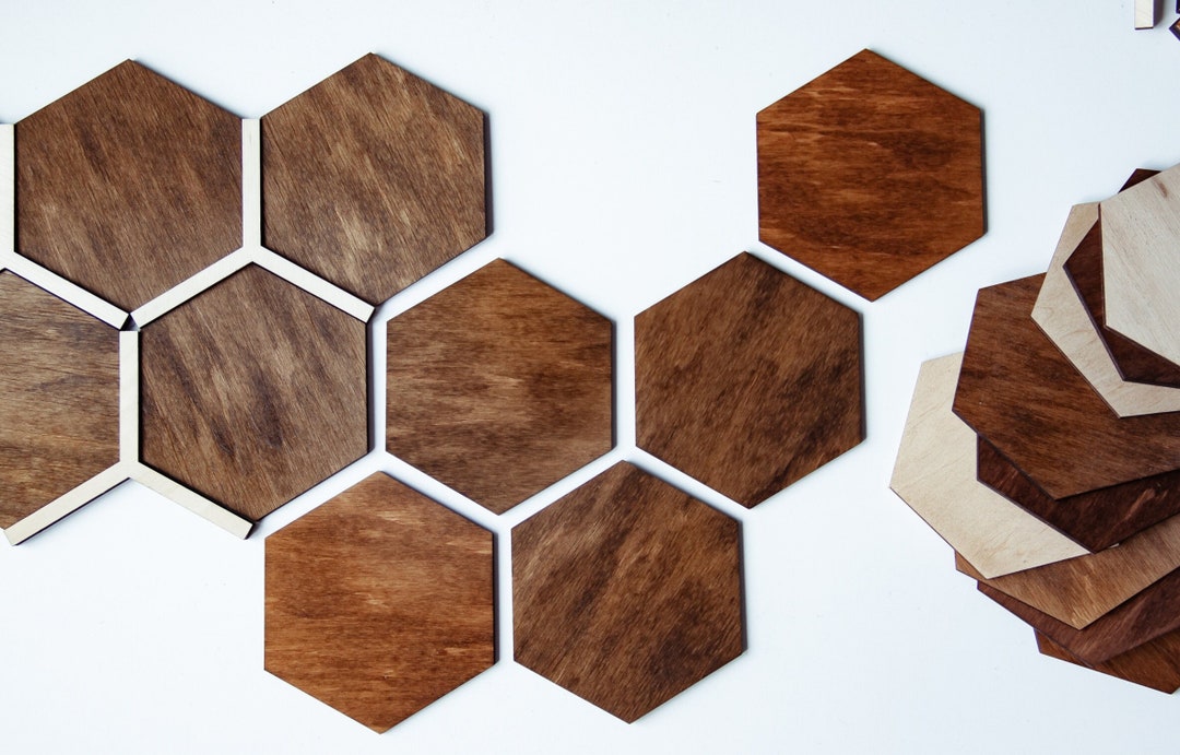 Wall Decor, Hexagon Wood Wall Panels, Hexagon Wall Art