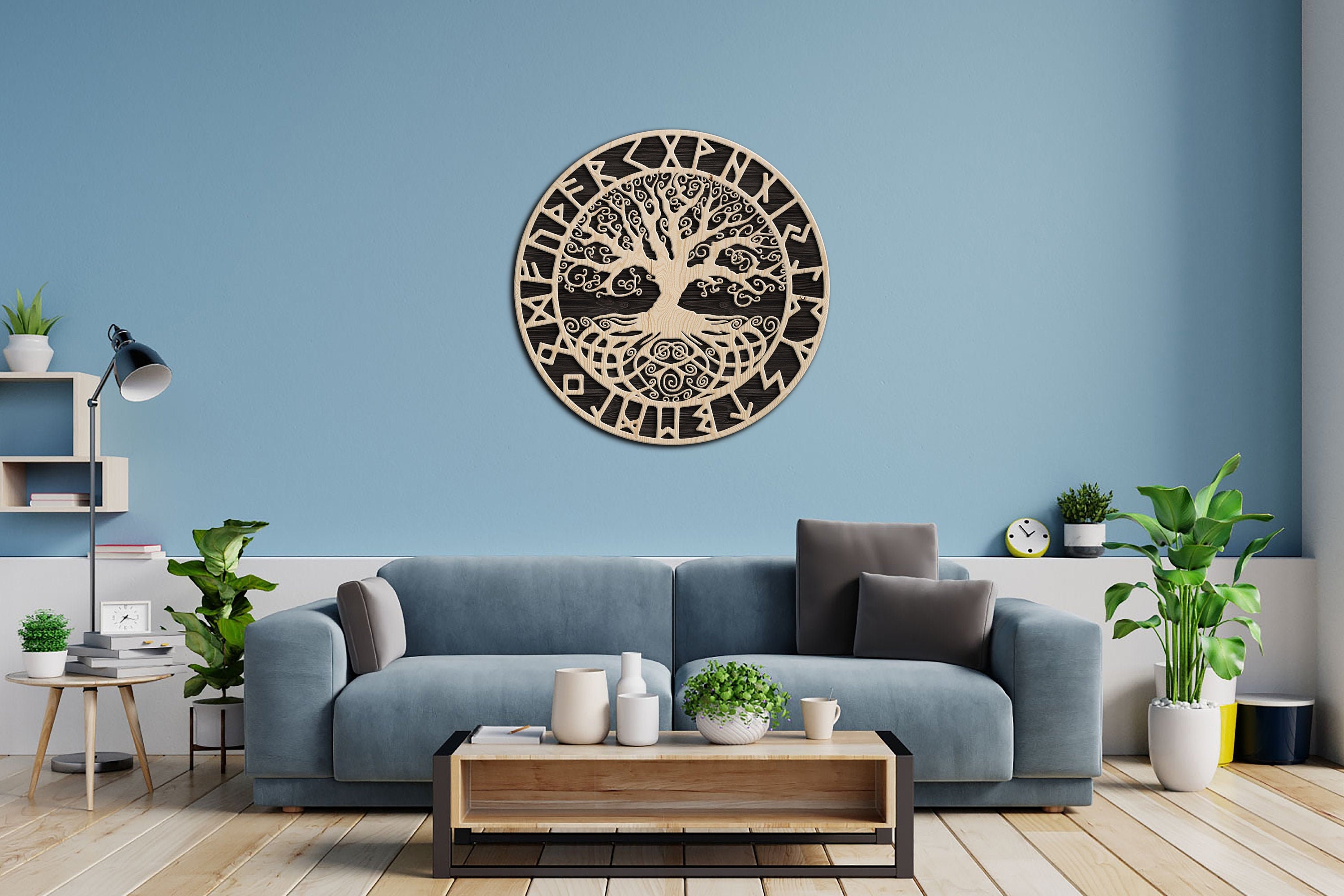 Yggdrasil Wall Art Yggdrasil Wall Hanging Yggdrasil Wood Etsy UK