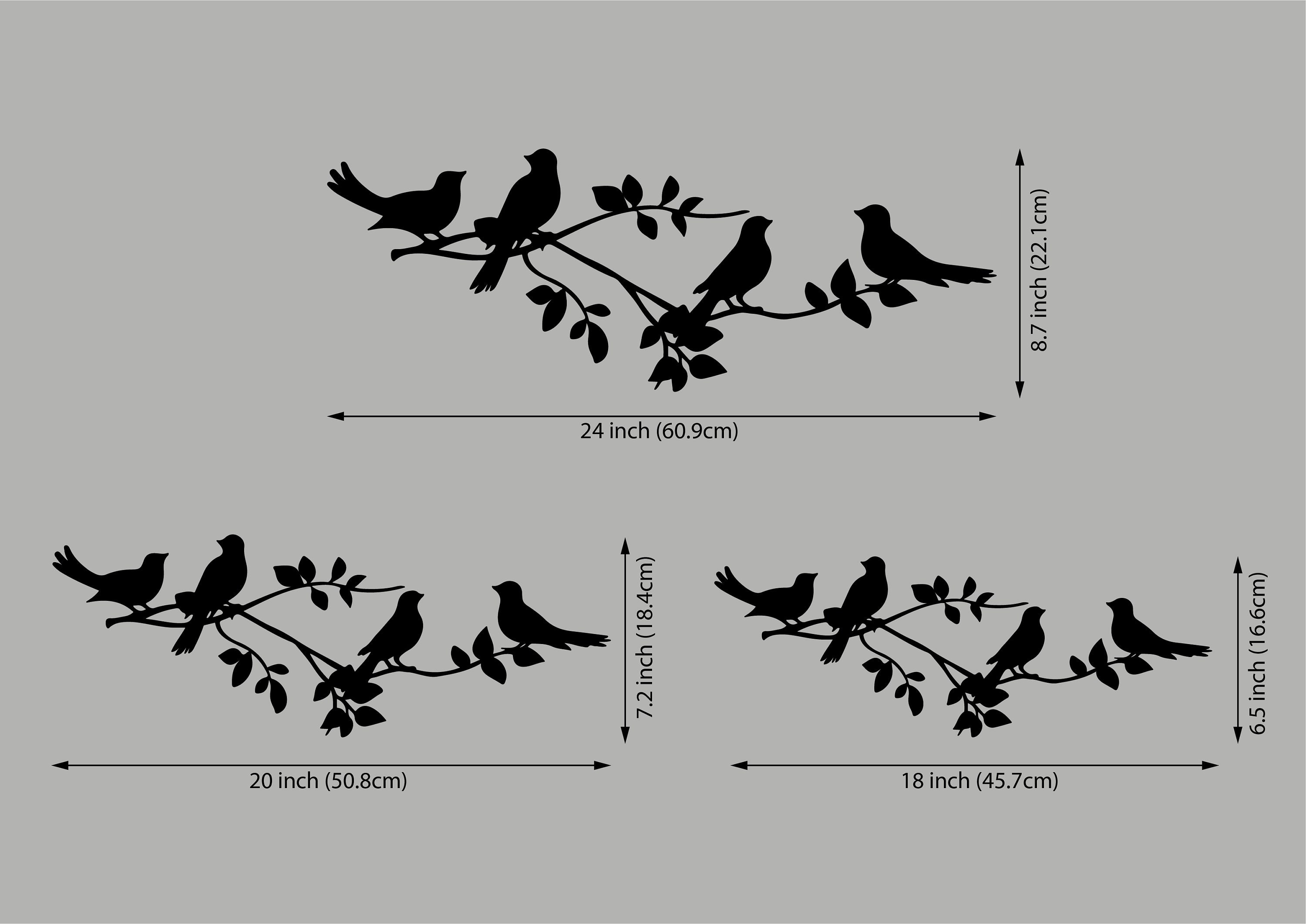 Birds on Branch Wall Art Birds on Branch Hanging Birds Wood Etsy