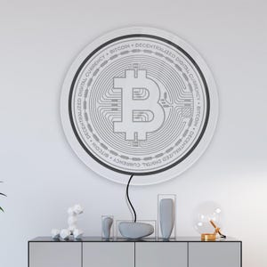 Bitcoin Neon Sign, Crypto Neon Led Signs, Trading Wall Art, Bitcoin Led ...