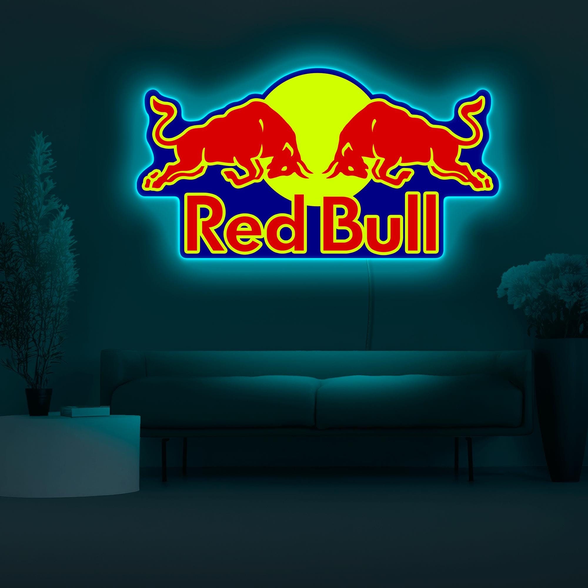 Red Bull Led Sign - Etsy Red Bull Led Sign - Etsy