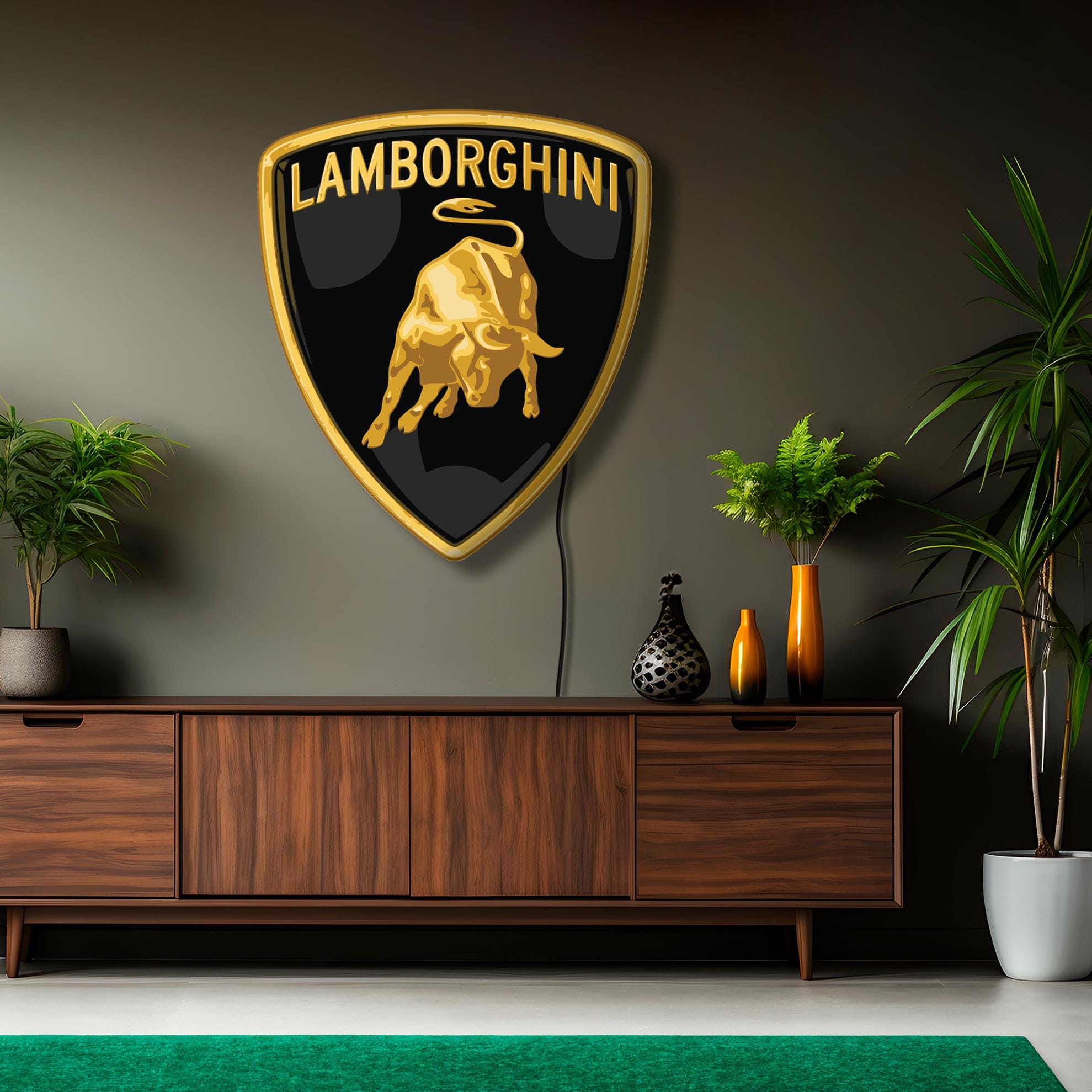 最終値下げ‼️LAMBORGHINI ランボルギーニ LED3Dネオン看板 ‼️ Lamborghini Led Neon Sign Light 25inch x 22 inch | eBay
