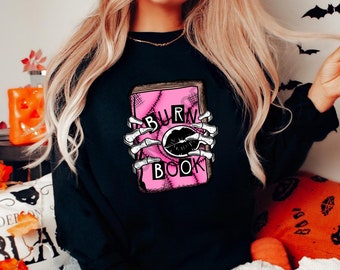 Mean Girls Horror Sweater | Burn book Sweater | Mean Girls | Spooky Burn book Shirt | Halloween Sweater | Horror Sweater