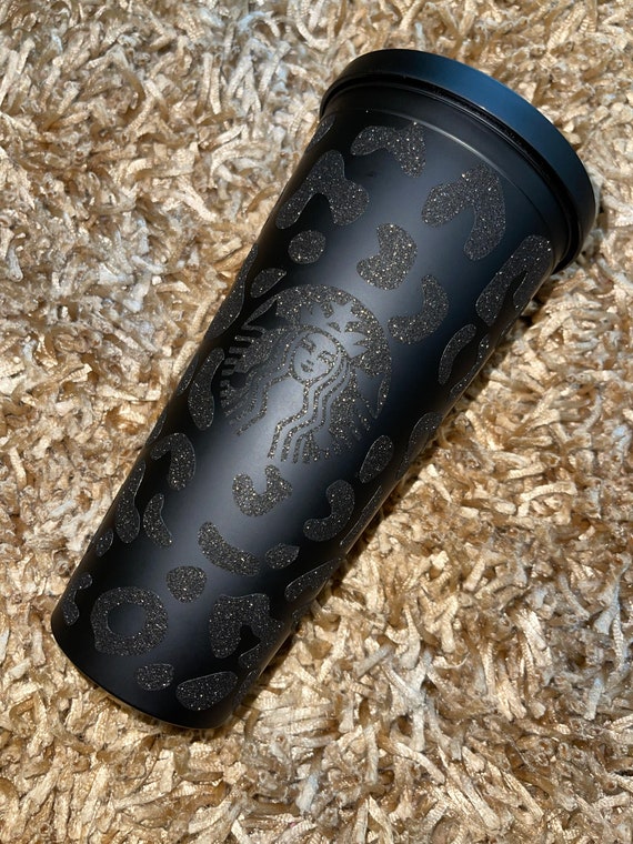 Starbucks Inspired Tumbler With Cheetah Print Wrap | Starbucks Cup | Strata  Tumbler | Starbucks | Cheetah Wrap Tumbler - Etsy
