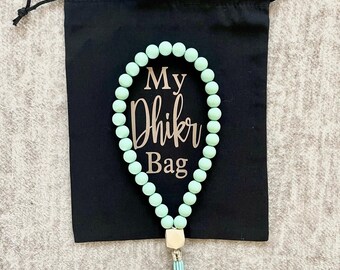 My dhikr bag set | kids first misbaha | tasbih for kids | kids misbaha |  | dhikr for kids | Muslim kids gifts | Kids prayer beads