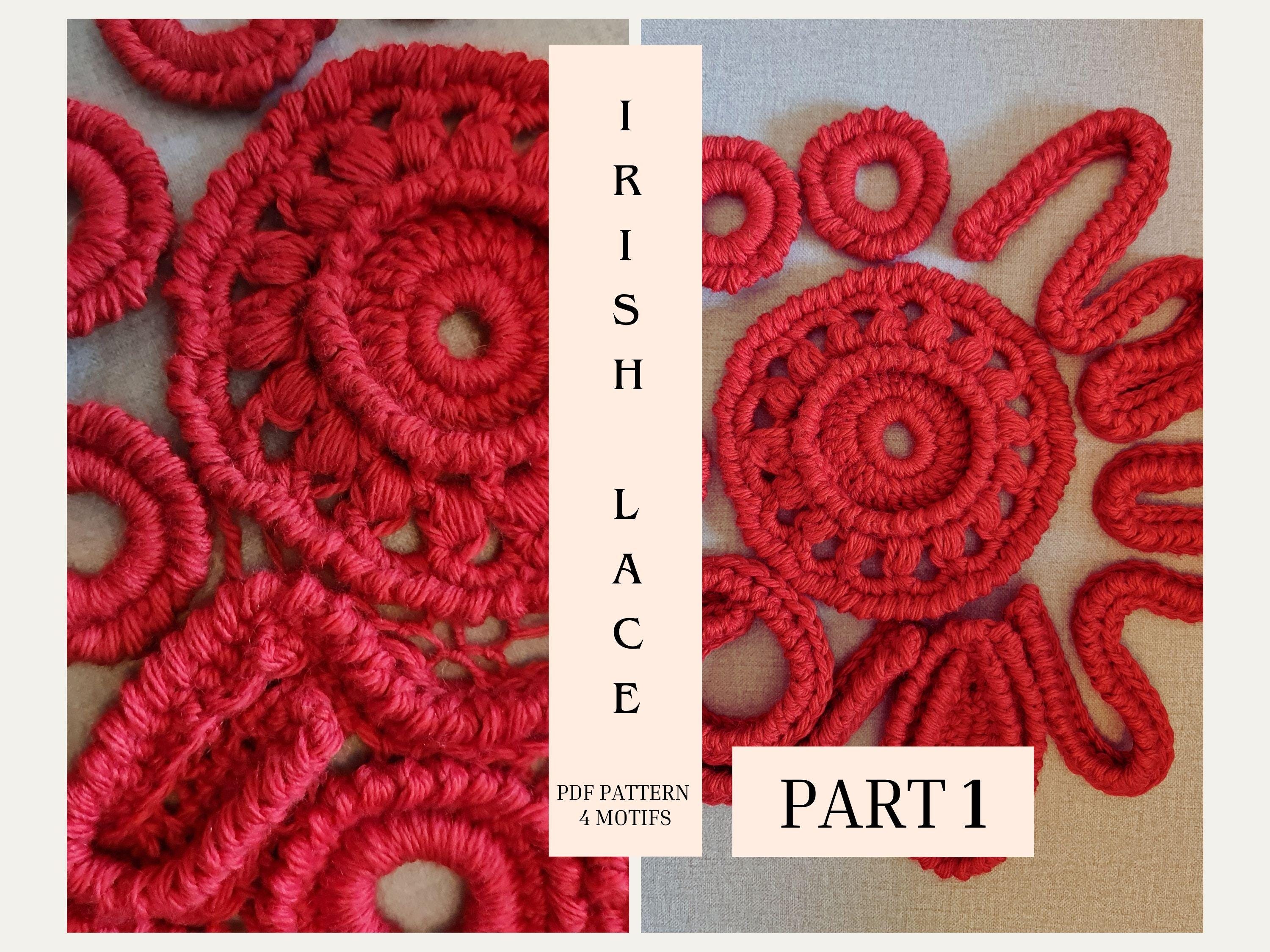 37 Irish Crochet Patterns: Traditional Motifs, Vintage Lace, and Modern Irish-Inspired... 32 Irish Lace Crochet Motifs Pattern: Cardigan