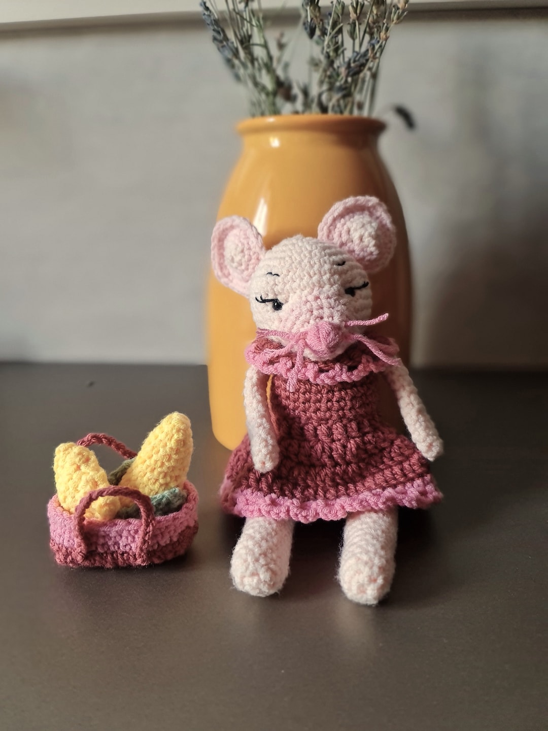 Mouse Amigurumi Crochet Pattern Mice Toy PDF Tutorial in Italian and