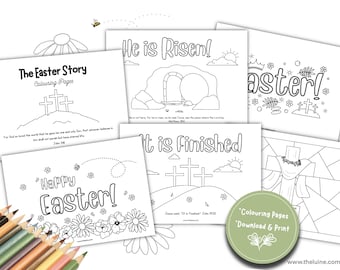 Easter Coloring Pages for Kids Bible Verse Worksheets Printable Sunday School Crafts Bible Coloring Pages