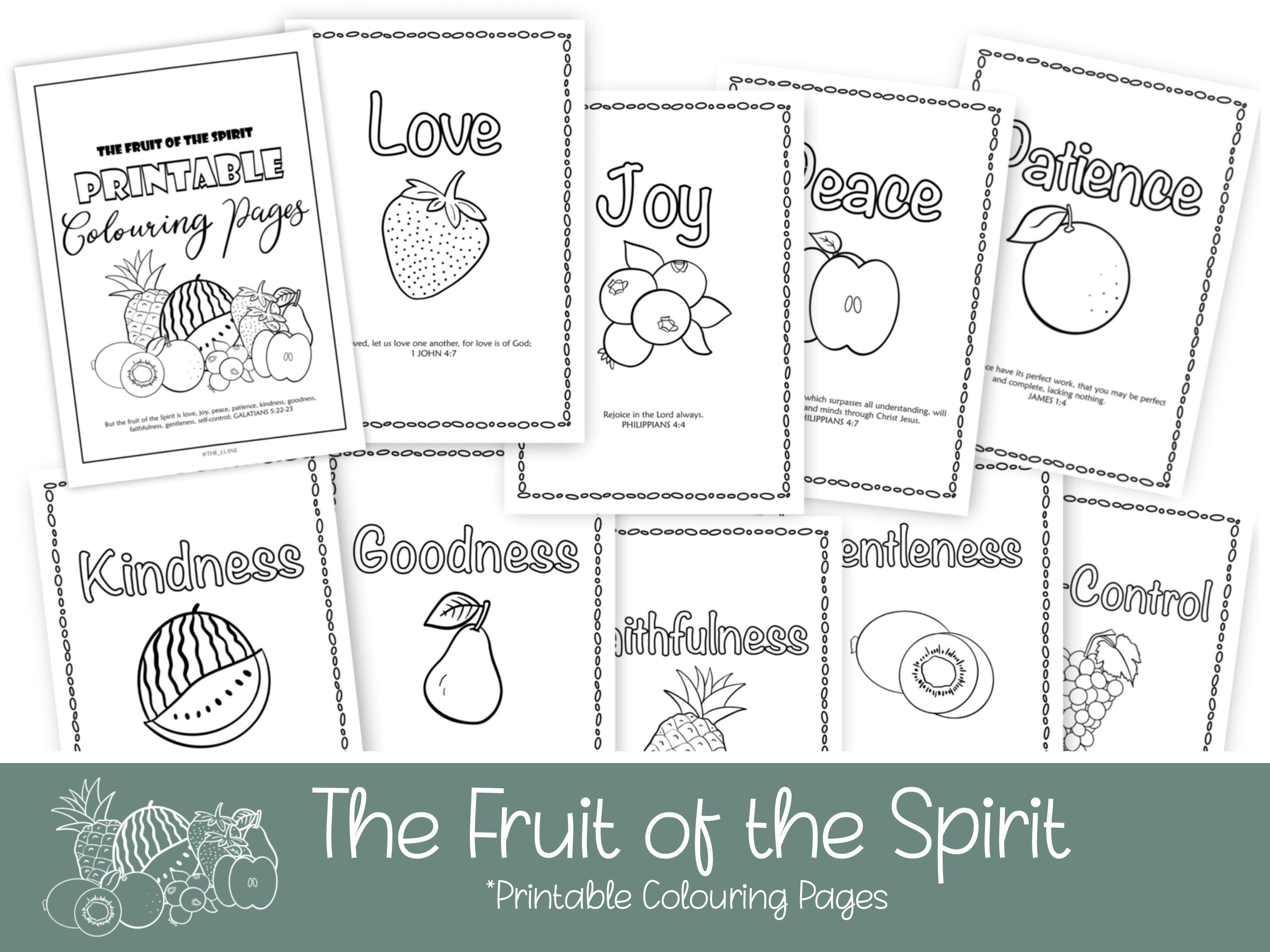 Fruit Of The Spirit Love Coloring Pages