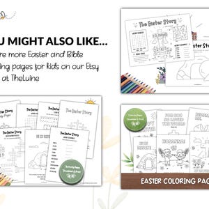 Easter Coloring Pages for Kids, Bible Verse Printables, Sunday School ...
