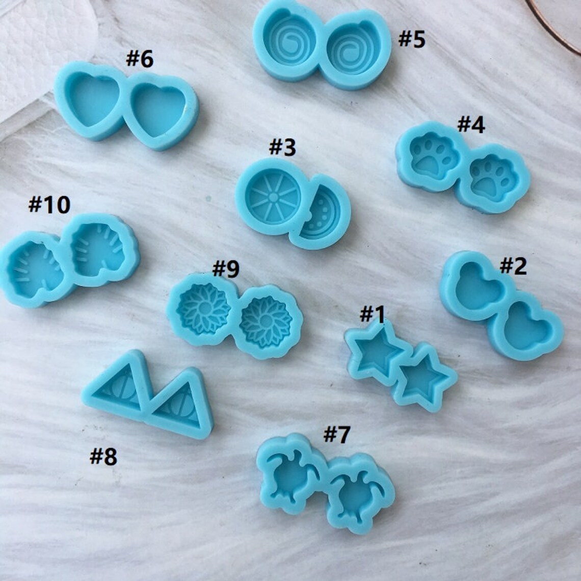 Stud Earring Mold for Resin Silicone Mini Earring Mold Etsy