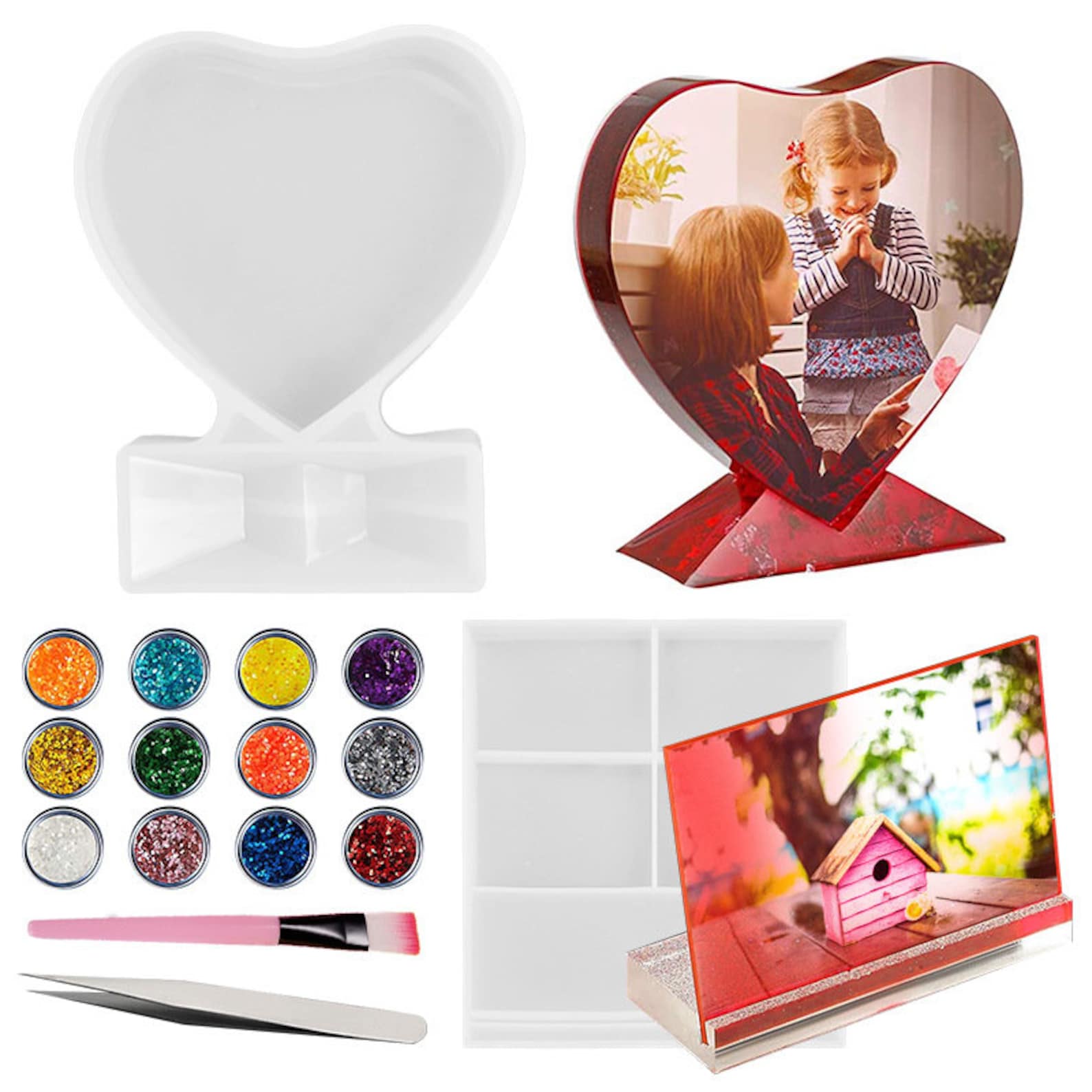 16pcs Resin Photo frame mold set silicone picture photo Etsy