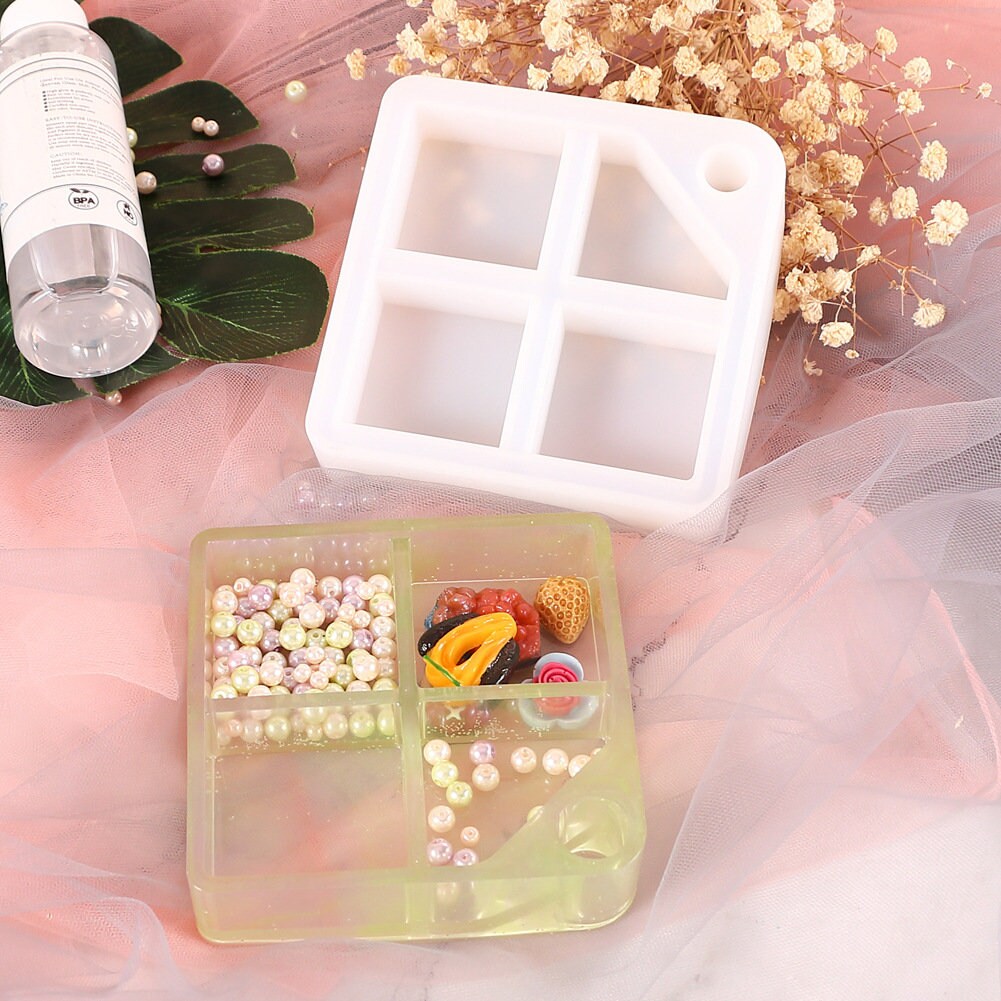 Molde de caja de almacenamiento de combinación cuadrada molde | Etsy