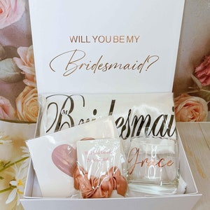 PERSONALISED Bridesmaids Maid of Honour proposal box|Bridal Party Gift box|Bridesmaid Box|Will you be my bridesmaid maid of honour
