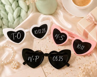Heart Sunglasses: Bride & Bridesmaid Bachelorette Party Favors