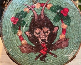 Krampus Wooden Ornament