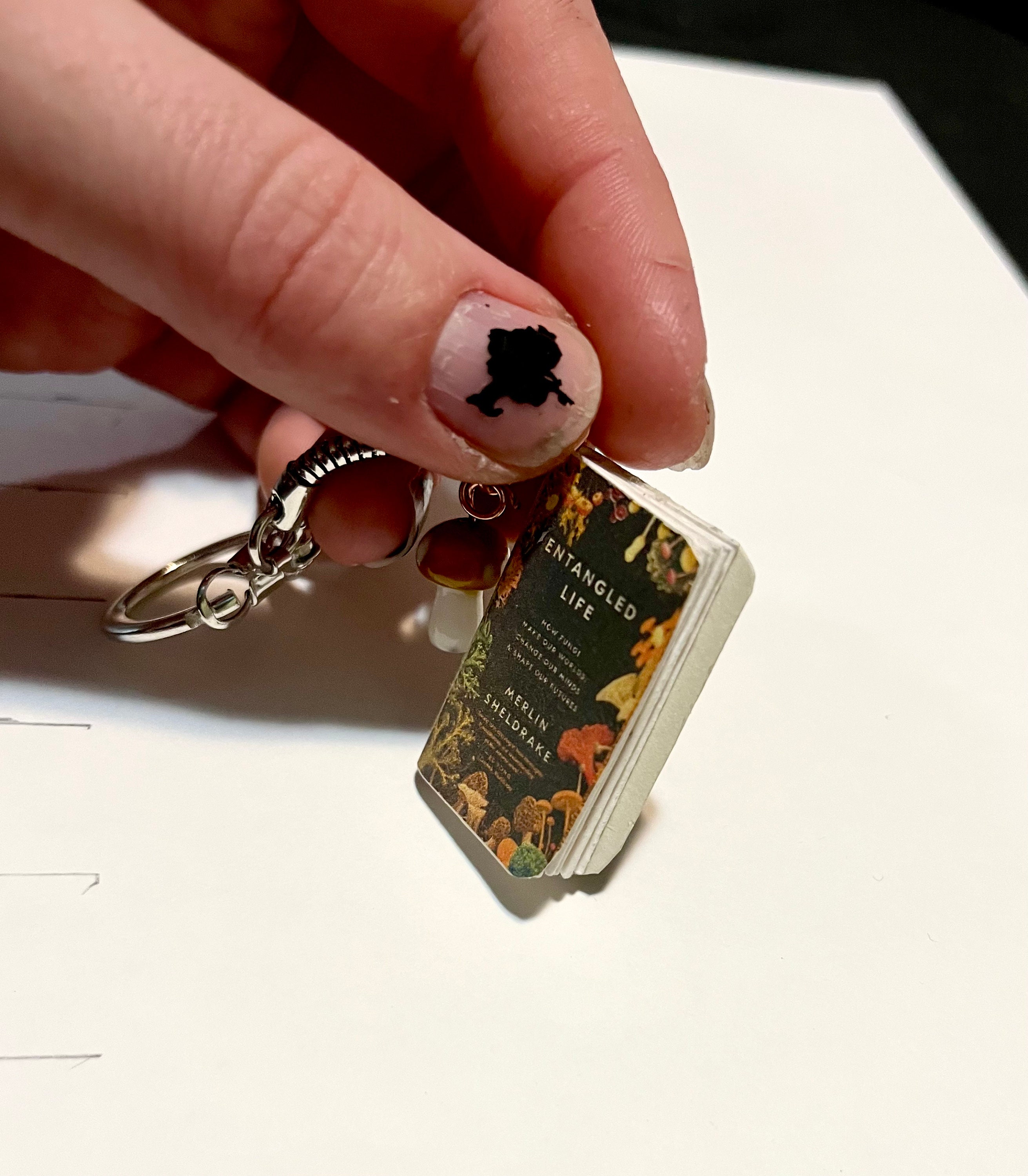 Custom Mini Book Keychain Personalized Bookworm Keychains Etsy