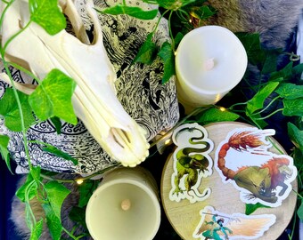 APOCALYPTIC BEASTS | Stickers, 3"x3" | Original Art, Monsters, Mythology