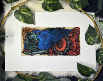 SIMARGL | Matted Archival Art Print