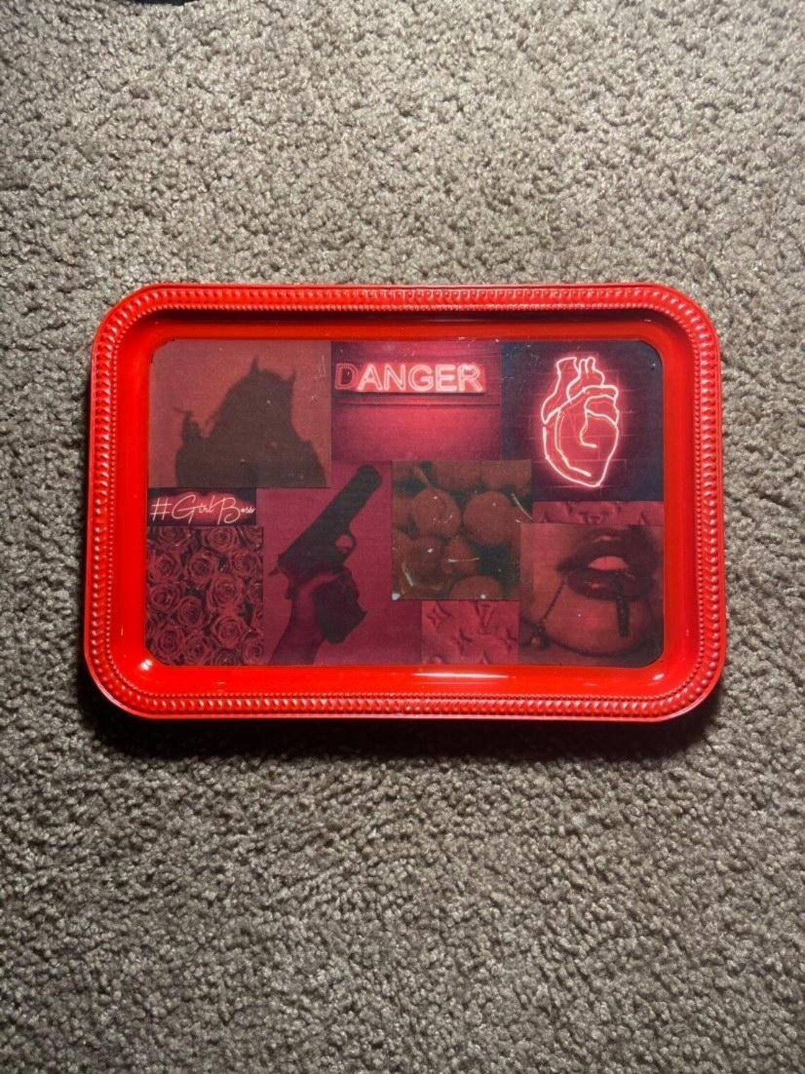 Rolling Tray Aesthetic beauty tray handmade makeup tray Etsy