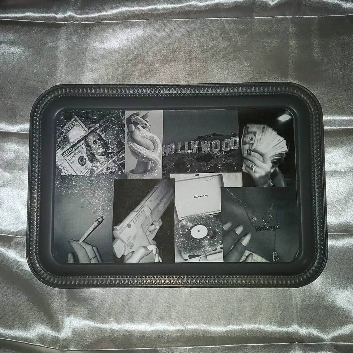 Rolling Tray Aesthetic beauty tray handmade makeup tray Etsy