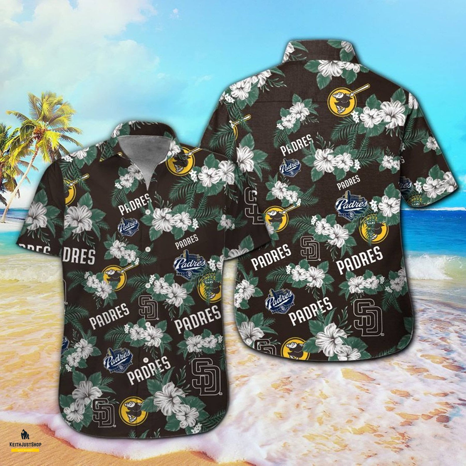 San Diego Padres Hawaiian Shirt Baseball Mlb Sports For Fan Etsy