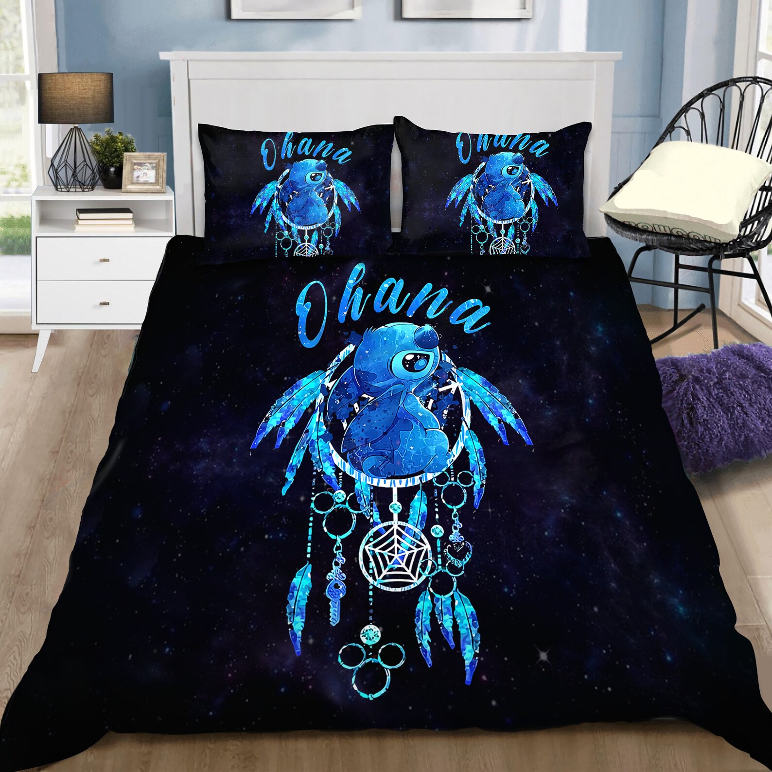 Lovely Stitch Bedding set Cover and Duvet Bedding Etsy