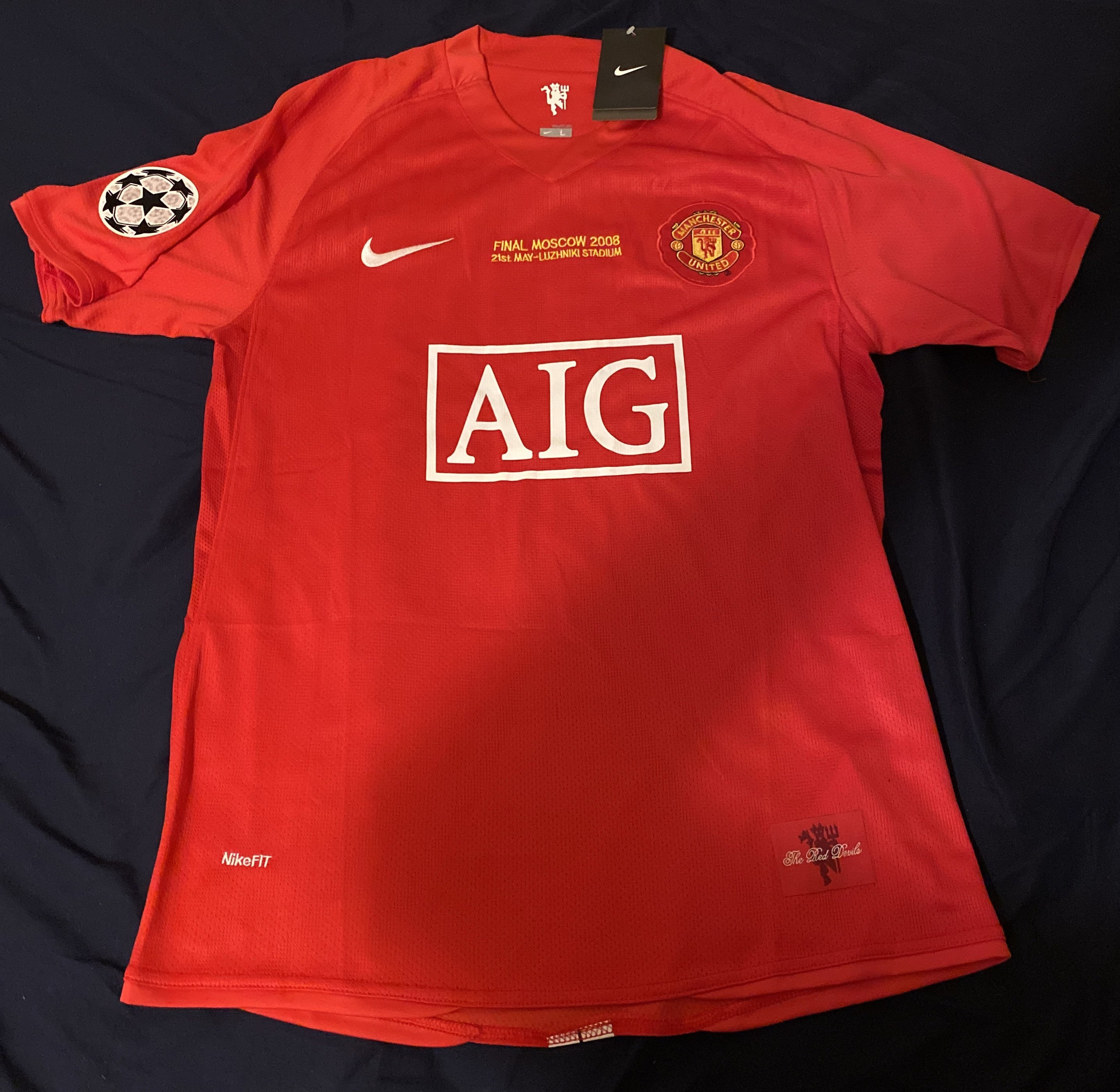 2008 Manchester United 7 Cristiano Ronaldo UCL Final Jersey Etsy