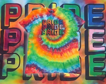 Pride Ice Tie Dyed Rainbow Spiral