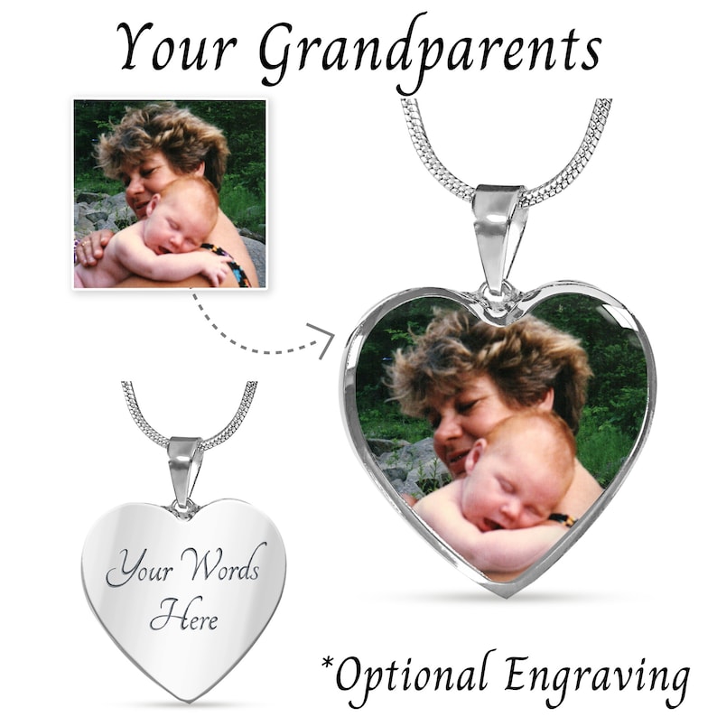 siblings cousins Heart Pendant Necklace Custom Picture Necklace Custom Friends Photo Pendant Necklace family for Friends