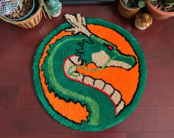 Dragon hand-tufted rug / wall art, hypebeast decor