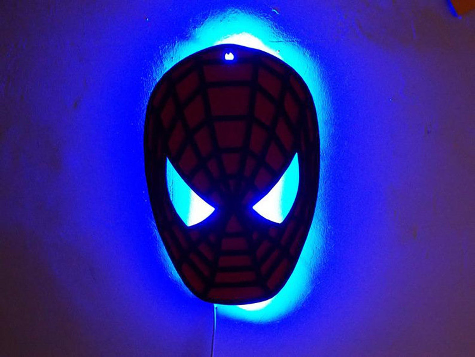 Spiderman Creative Night Lights LED Remote Control Wall Lights Etsy