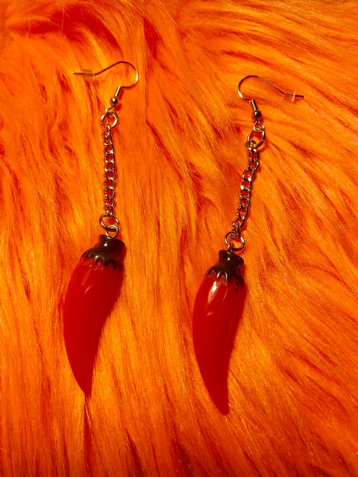 Spicy earrings chili earrings pepper earrings Etsy
