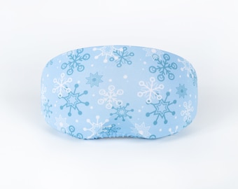 Protective Goggle Cover - Blue Snowflake