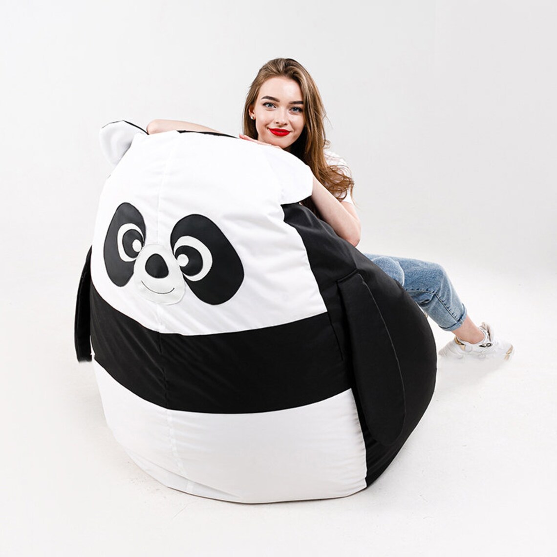 Panda Bean Bag Chair Child bean bag chair plush soft Etsy