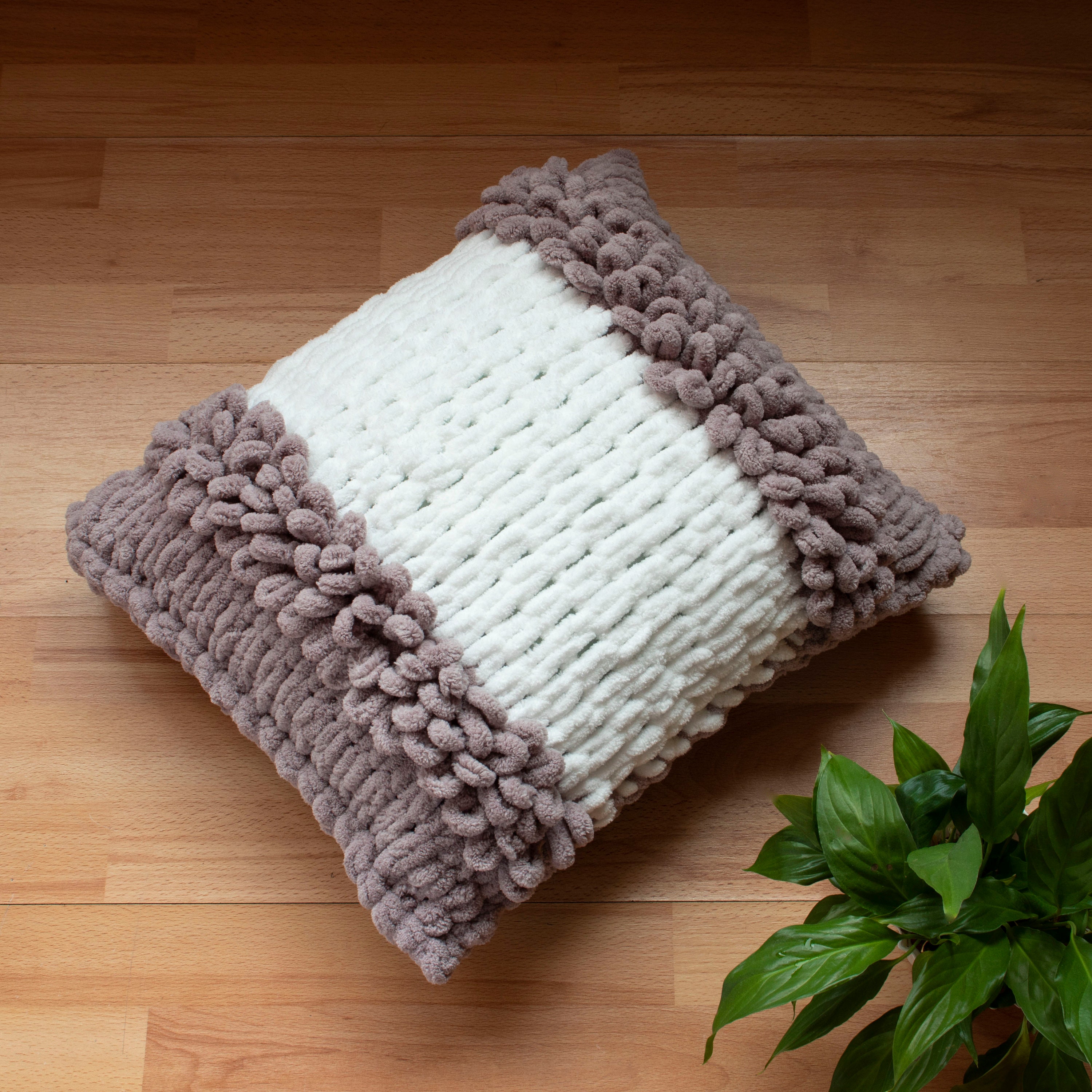Knitted pillow cover 18x18 Beige knit pillow cover Knit Etsy