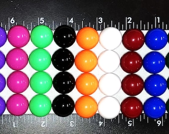 20mm Marbles 10 Colors 4 each 40 Opaque 20 mm Acrylic Plastic Marbles Board Games