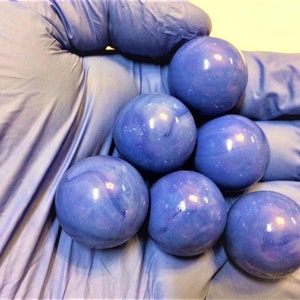 1 Inch Marbles 1&quot; 36 Pcs BLUE 25mm Blue Opaque Solid Glass Marbles Total 36 Marbles free Shipping