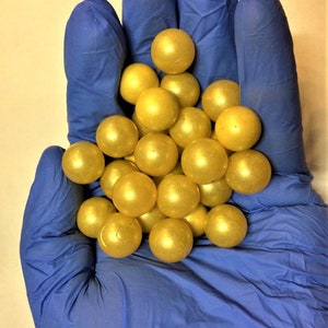 Glass Marbles 16mm 5/8&quot; YELLOW Opaque Solid Glass Marbles 60 Pcs Replacement