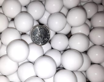 1 INCH Marbles WHITE 25mm 36 Opaque 1" IN Acrylic Plastic Marbles Board Games Replacement