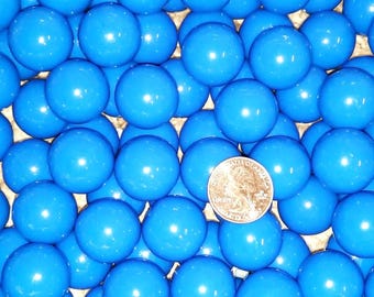 1 INCH Marbles BLUE 25mm 36 Opaque 1" IN Acrylic Plastic Marbles Board Games
