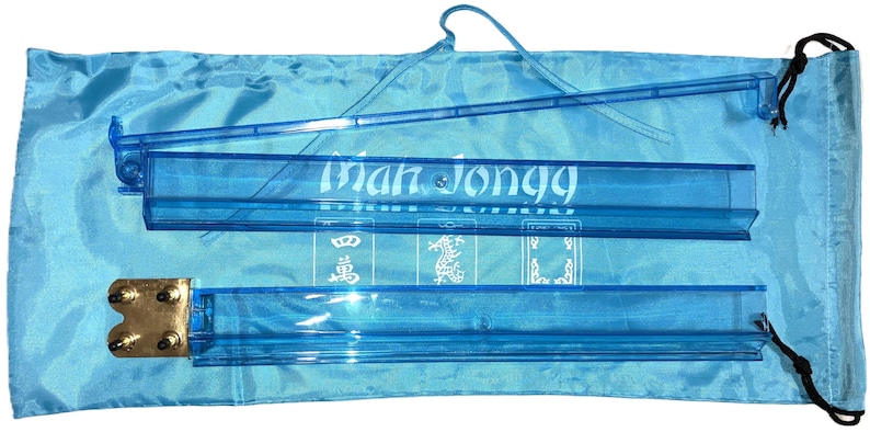 Mahjong Mahj Mah jong Real 100% Blue DENIM Empty Carry Bag + Two DENIM Bags Purses for Tile + Bag for Racks, Total 4 Bags with Free Shipping zdjęcie 6