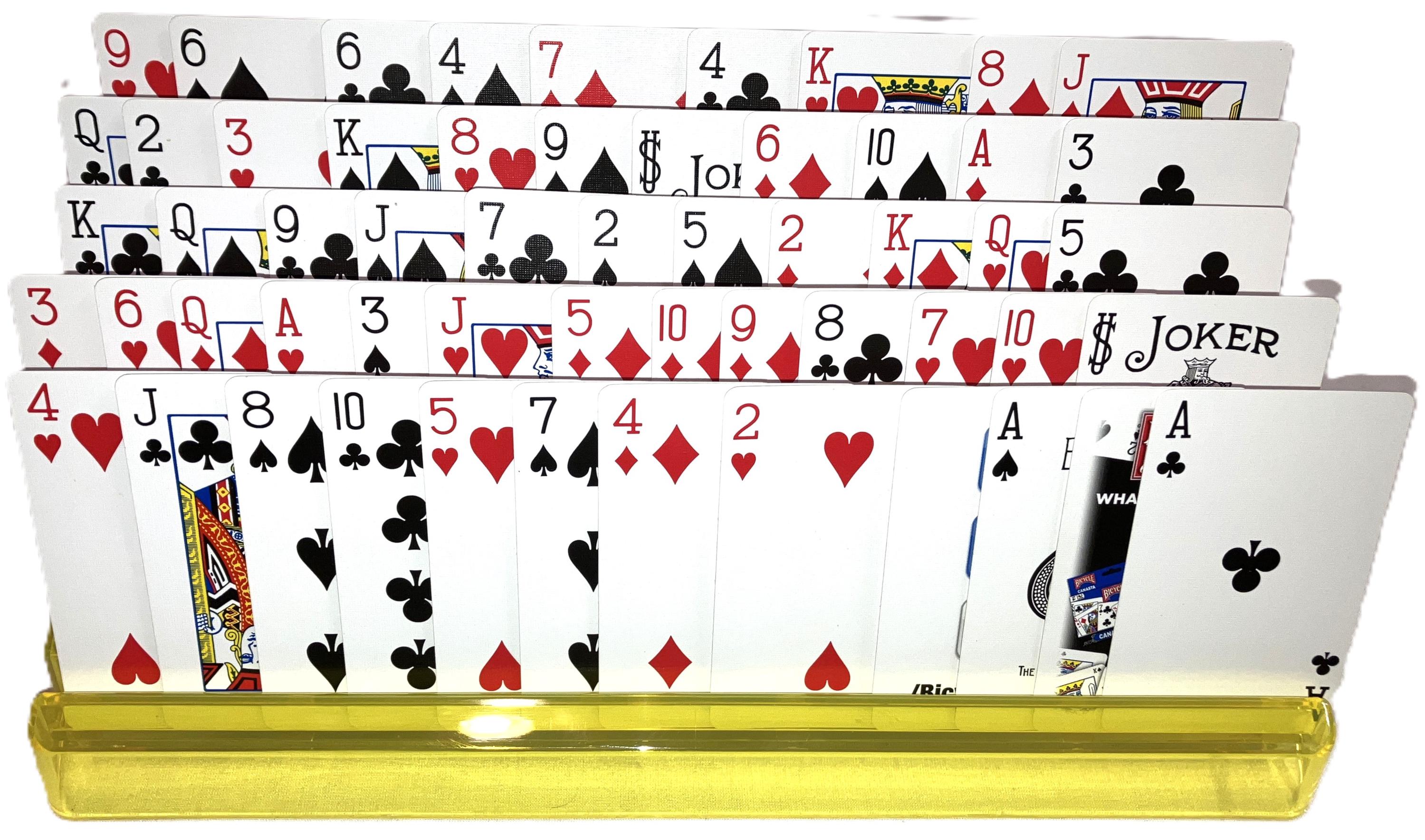Playing Cards Plastic Holder 2 Racks Hands Free Hand & Foot Super