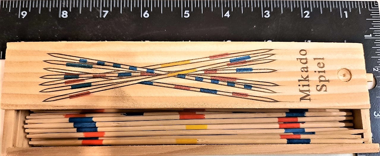 Pick UP Stick With Wooden Box 4 Sets Pickup Stick Mikado Spiel Game ...