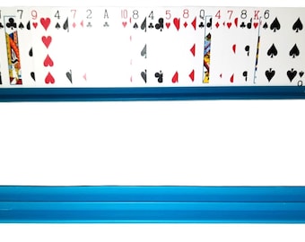 Canasta Samba Playing Card Holder 15" Inches Rack Hands Free Trays Table Game Organizers Cards Holder,  Playing Cards Racks, Holds 20 plus