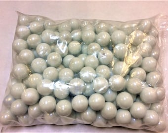 Glass Marbles White 16mm 5/8" WHITE Opaque Solid Glass Marbles 60 Pcs