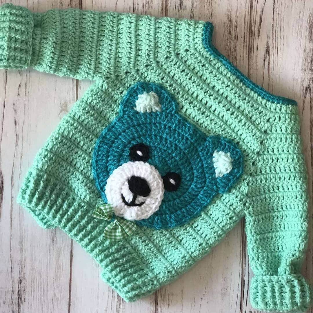 Crochet Sweater Teddy Bear Pattern Etsy