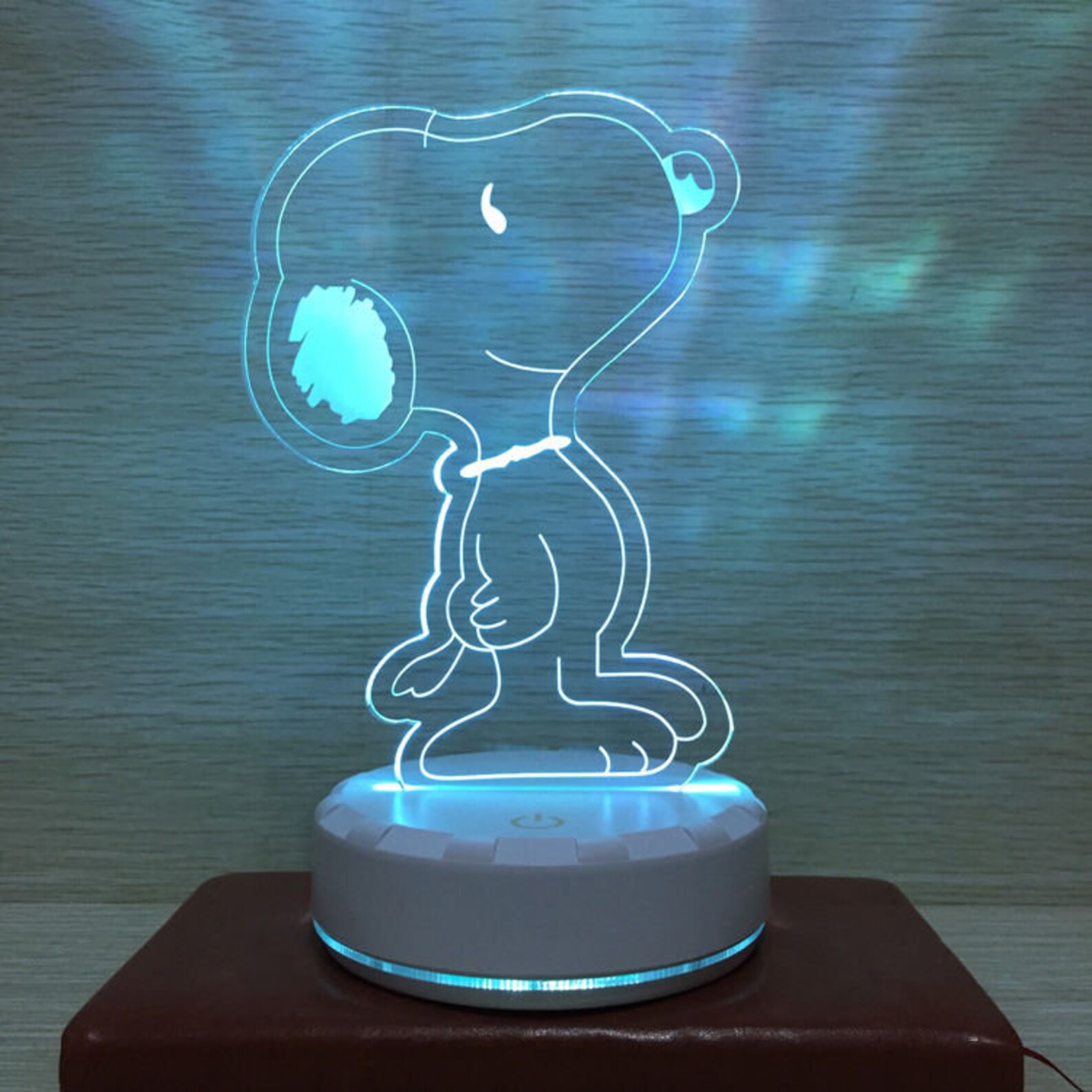 Snoopy LED Multicolor Night Light Lamp custom neon sign Etsy