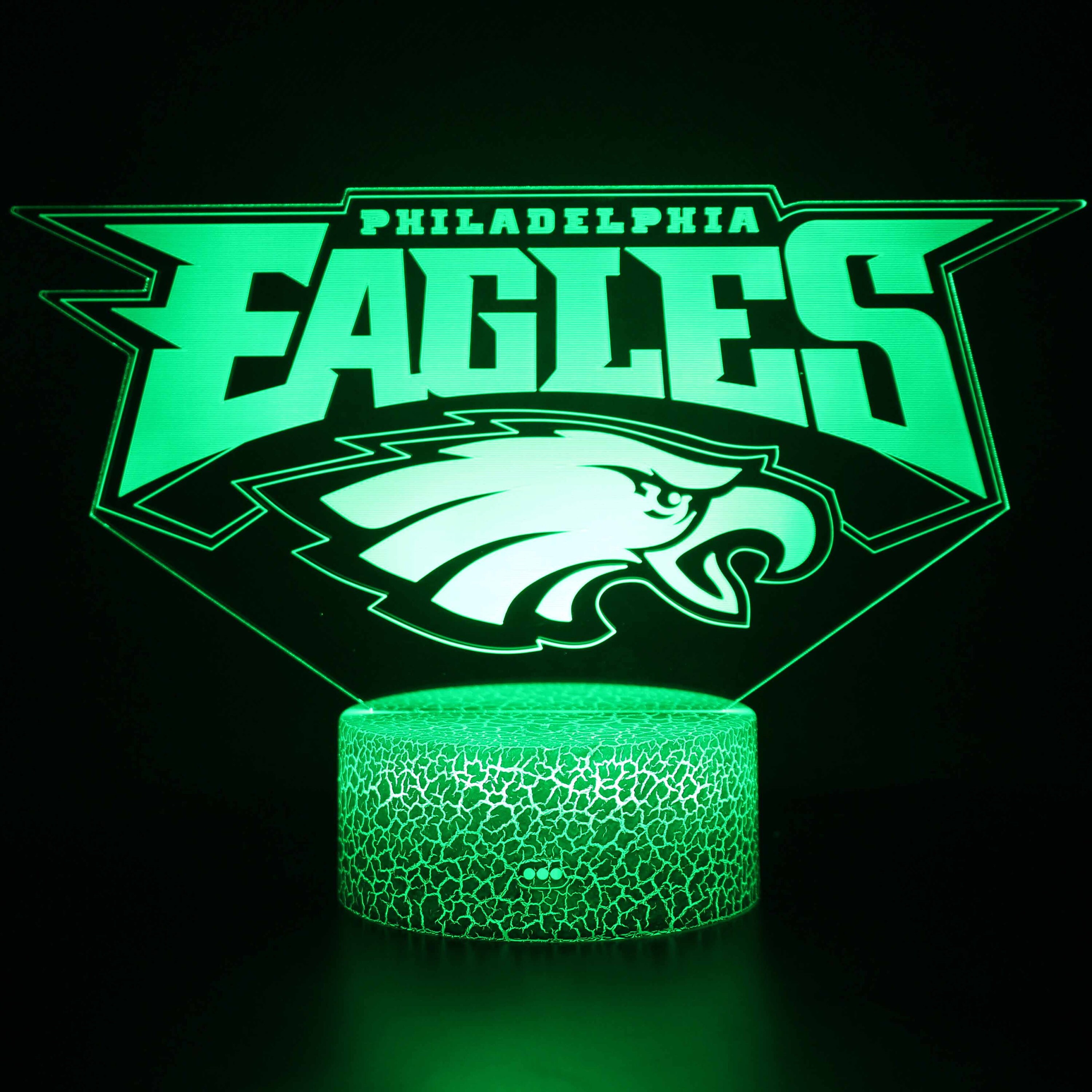 Philadelphia Eagles decor LED Multicolor Night Light Lamp Etsy